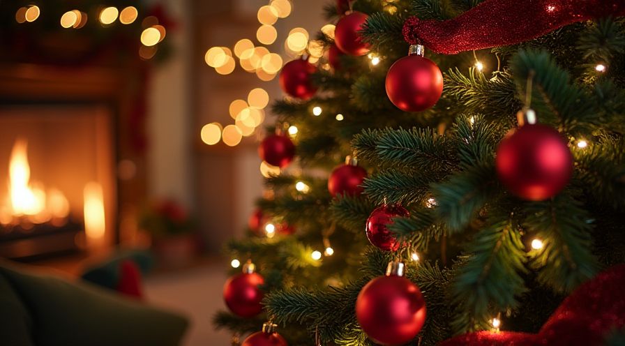 Weihnachtliche Tischdekoration