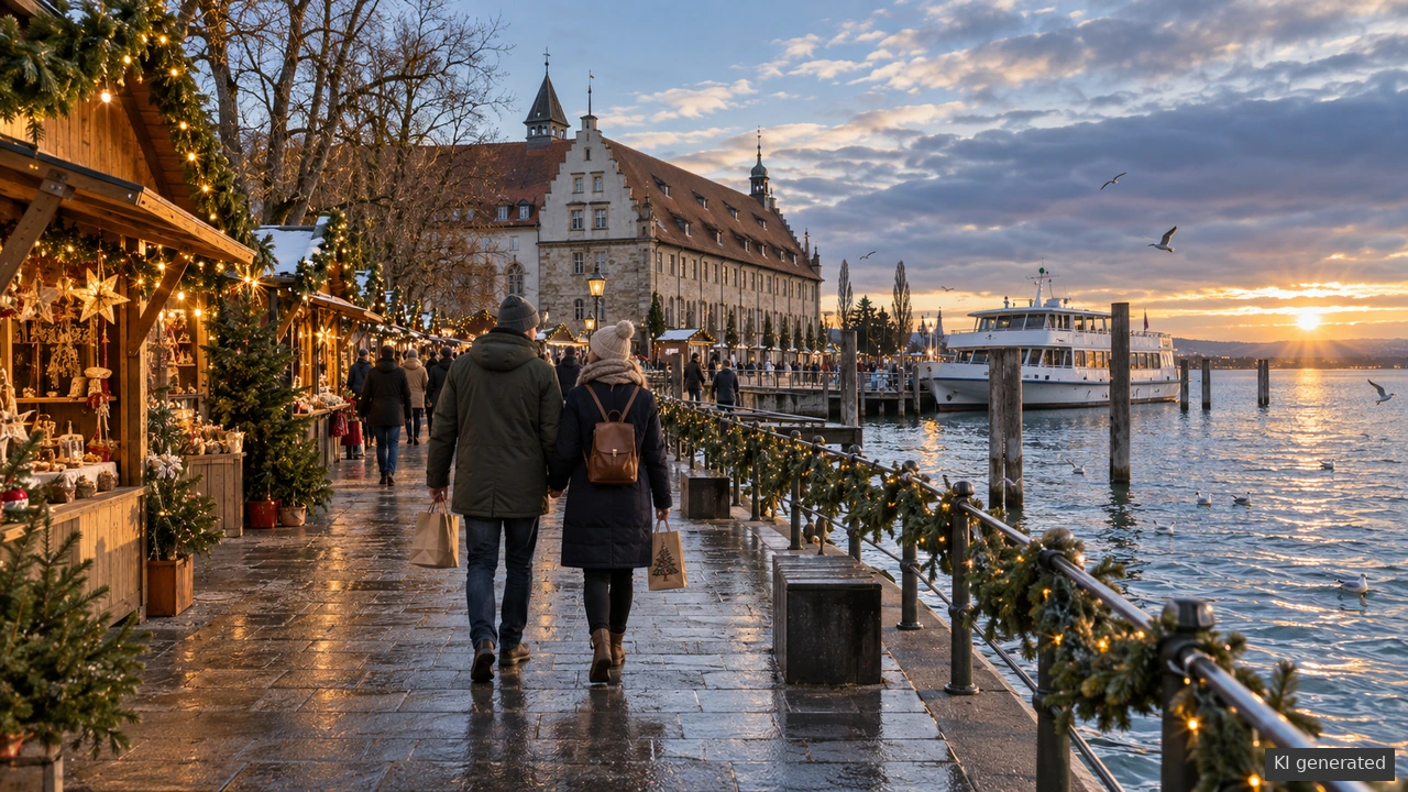 Weihnachtsmarkt am See in Konstanz: groß, lebendig und direkt am Wasser