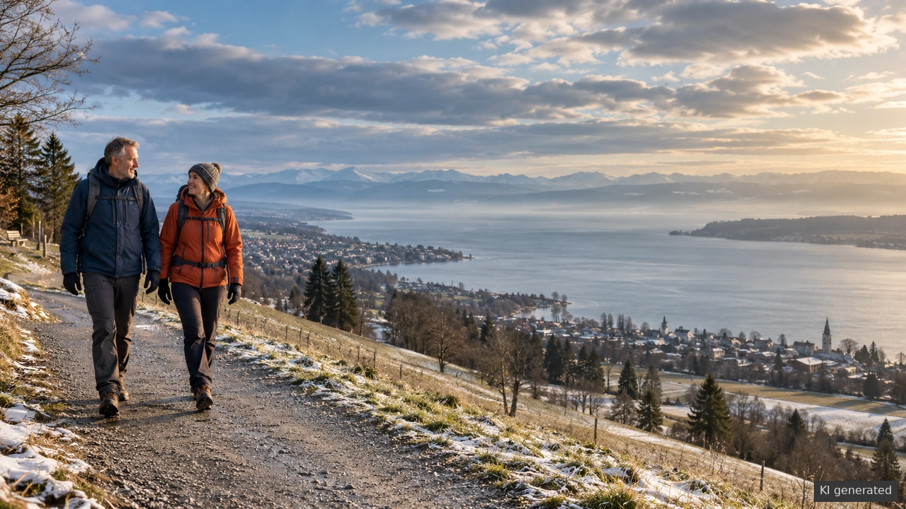 Winterwandern am Bodensee: Aussicht planen, Bedingungen ernst nehmen