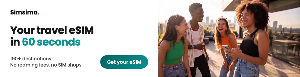 Offizielles SIMSIMA-Werbebanner für Reise-eSIM